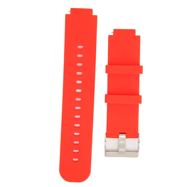 Silikonklokkebånd Rem Stropp Armbåndserstatning for Amazfit Smart Watch Verge 2 A1807Rød