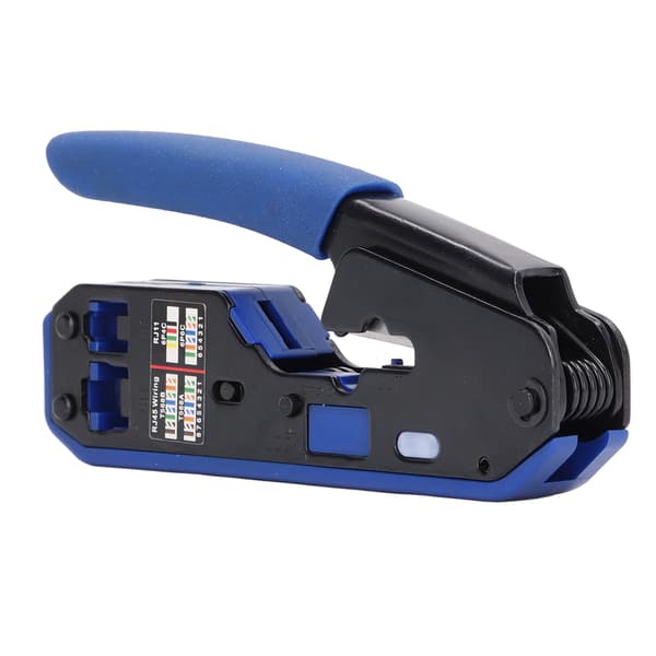 RJ45 Crimping Tool Kit Netværkskabel Ethernet Jack Pass Through Crimper til Cat5e Cat6 Cat6a Stik