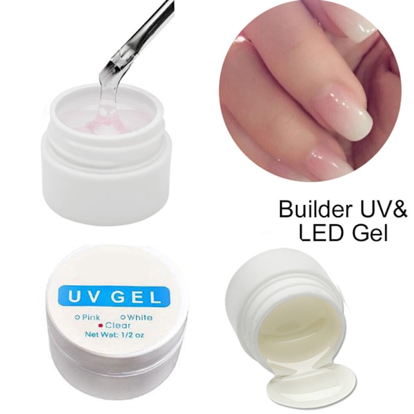 15ML Negleforlengelse Builder Neglelim UV Lim Fototerapi Gel