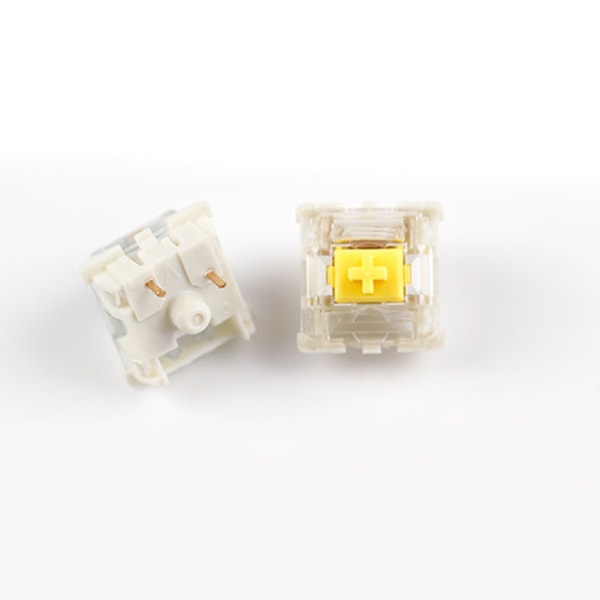 35 st SMD RGB Switch DIY Transparent Mekanisk Tangentbordsbrytare för nybörjare Gul Switch