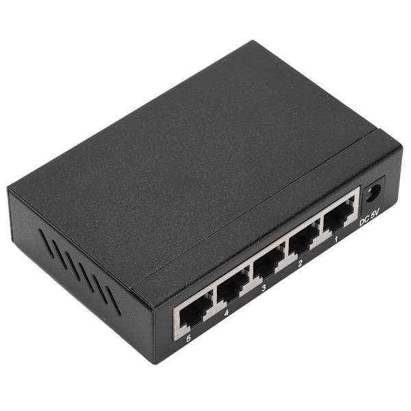 Ethernet-kytkin TBCS5005E 1000M 5 porttia Itseadaptiivinen jakaja Työpöytätietokoneen lisävarusteet 100240V (EU-pistoke)