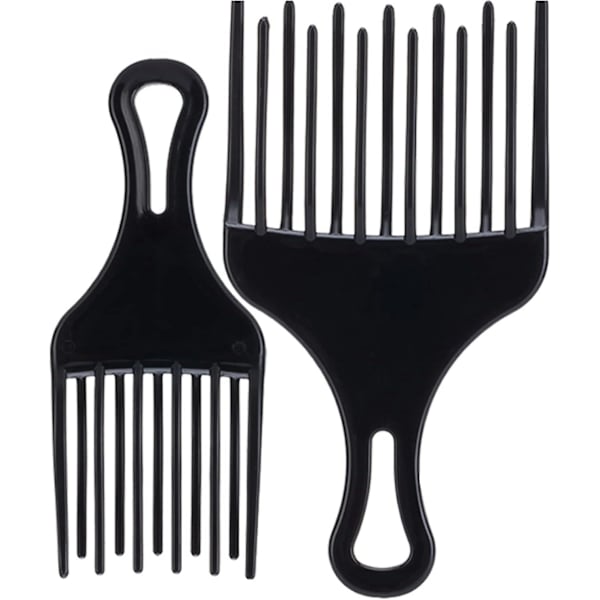 Afrokam i plast - Perfekt för naturligt lockigt hår, rakt hår, permanentning, styling