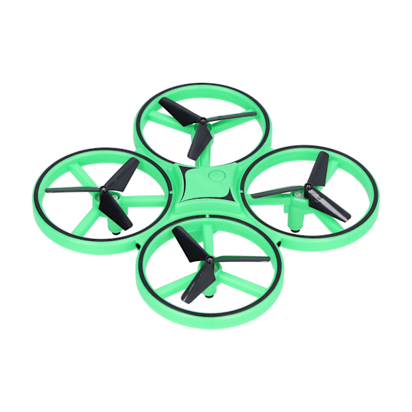 RC Mini Drone Gravity Sensor LED Light Quadcopter Barnelek med Dual Remote Control WatchGreen