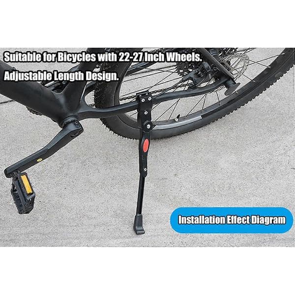 Adjustable Bicycle Kickstand for Trek Marlin 5 6 7, Aluminum Alloy Rear Stand with Non-Slip Base