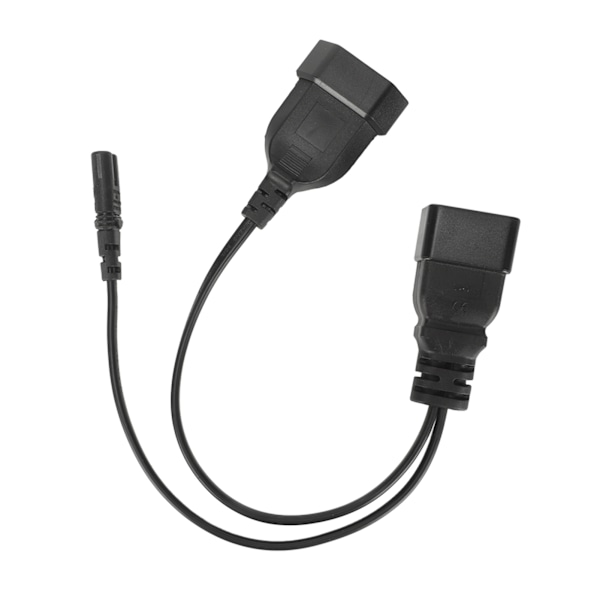 IEC320 C20 till IEC320 C7 EU-kontakt hona Y-splitteradapterkabel för professionell dator HDTV