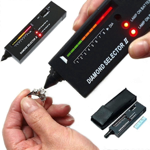Professionel Juveler Høj Præcision Diamant Tester (Sort Diamant Tester)