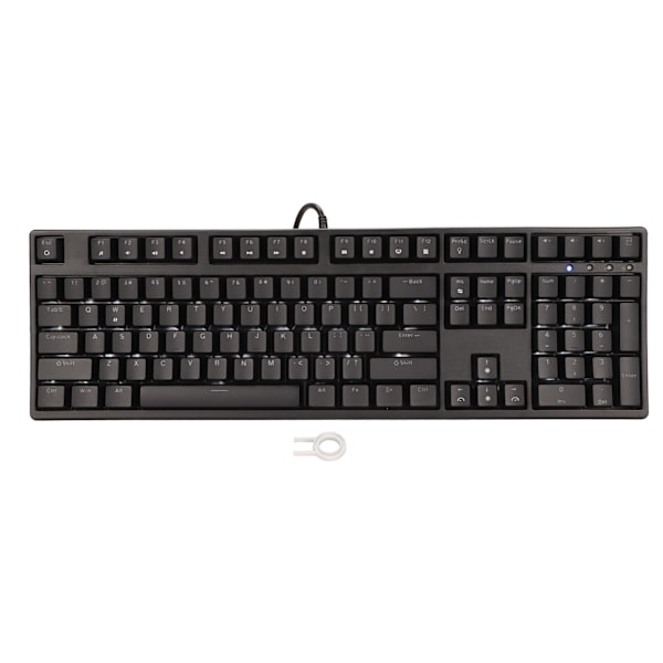Röd switch-tangentbord 108 tangenter trådbundet röd switch ergonomisk vit bakgrundsbelyst mekaniskt tangentbord för PC bärbar dator