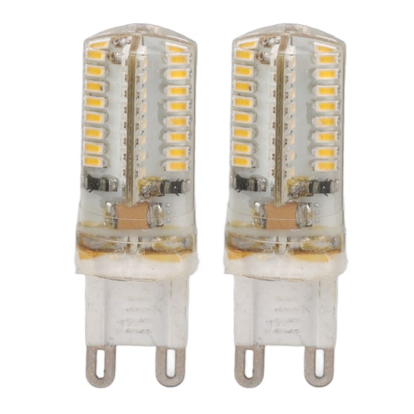 2 kpl G9 LED-lamppua Ammattimainen 64 LED kirkas keraaminen lamppu kattokruunujen valaistukseen 3W AC110V