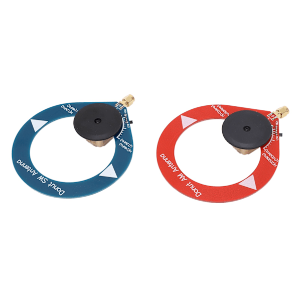 2 stk Donut AM MW SW Antenne Anti Interferens Bærbar Mini Loop Antenne for Kortbølgeradio