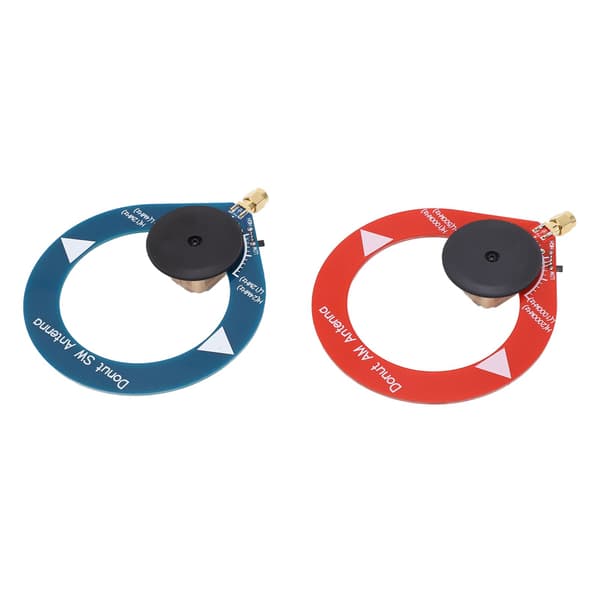 2 stk. Donut AM MW SW Antenne Anti-interferens Bærbar Mini Loop Antenne til Kortbølgeradio