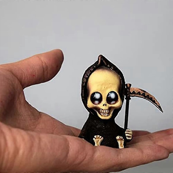 Den Søde Miniature Dødsdukke, Halloween Dødsskulptur Dekoration Accent Figurer Ornamenter (1 stk)