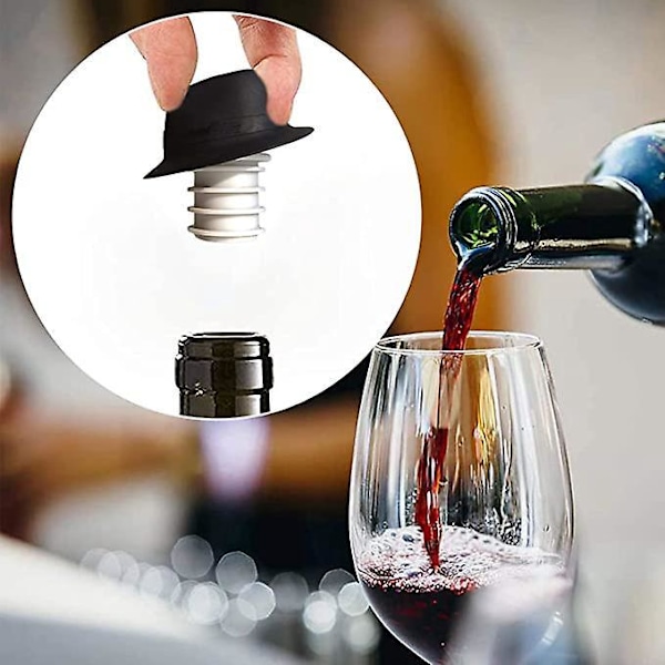 Universal Flaskpropp Rolig Propp För Vinflaska Proppar För Att Hålla Vin Färskt Återanvändbar Silikonpropp Silikon Vinpropp