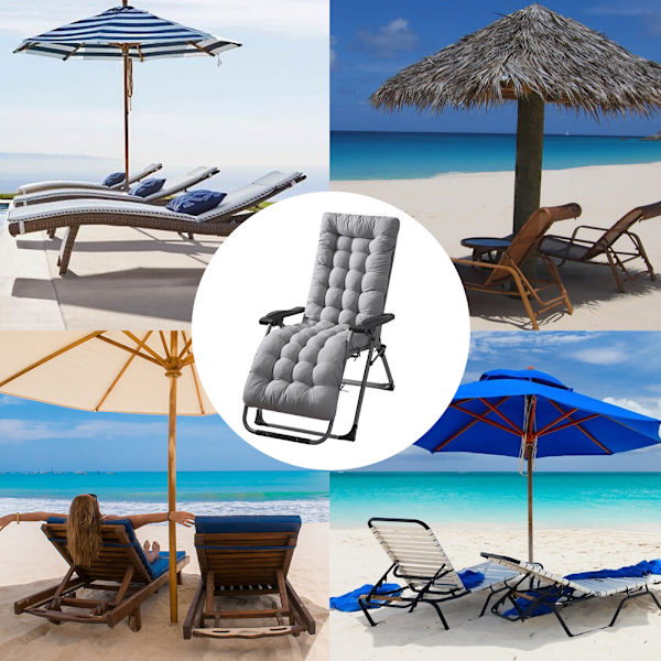 Terrasse Chaiselong Puder Solsenge Puder Pad Lounge Chair Pude til rejser Ferie Indendørs Udendørs