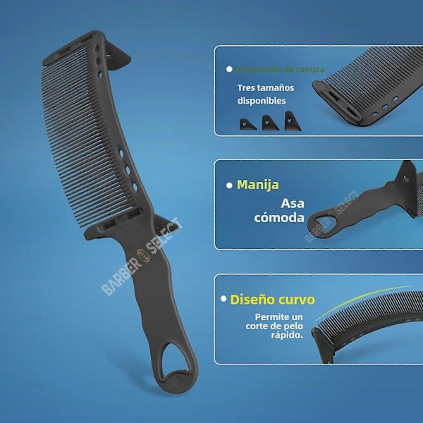 Ny Profesjonell Justerbar Buet Hårklippekam S Bue Design For Barberer Hårstylingverktøy NewSet4