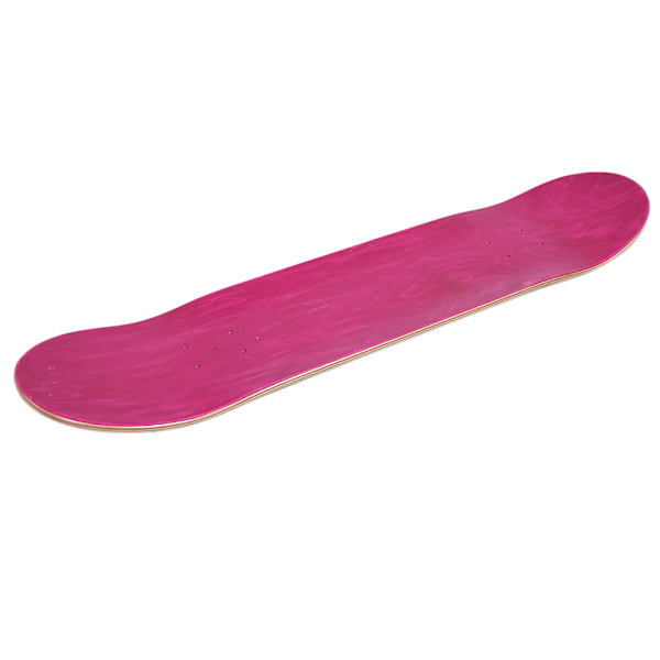 Lønnetre Elastisk Antiskli Dobbel Rocker Skateboard Deck Longboard Panel (Rose Red)