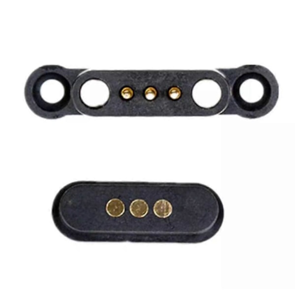 10 Par Fjäderbelastad Magnetisk Pogo Pin-kontakt 3 Positioner Magneter Delning 2,3 MM Genomgående Hål M