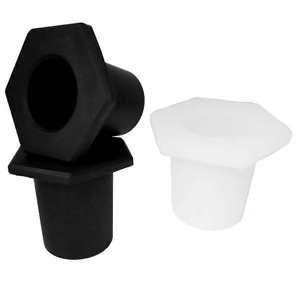 Gummi Paraply Kegle Ring Hul Prop til Terrasse Paraply Ramme Sort