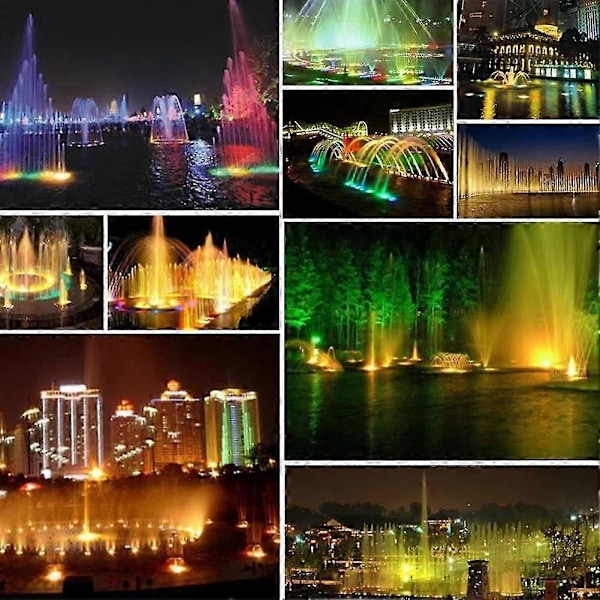 LED-upotusvalonheitin, IP67 vedenpitävä RGB-vedenalainen valo, 10 W LED-kohdevalo suihkulähteelle, uima-altaalle, ulkopuutarhavalaistukseen, musta_SZXM