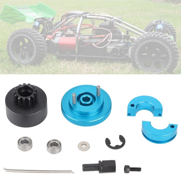1 set 13T svänghjulshastighetskopplingsvariatorsats Set Passar för 1/10 RC Nitro-motor (blå)