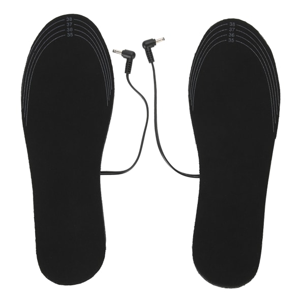 Unisex elektriske opvarmede indlægssåler Varme skoindlæg til sko Boot Hold Warm Skopude （35-39）