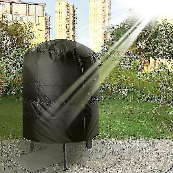 Vattentät grillöverdrag - Rund, Svart 58*77cm