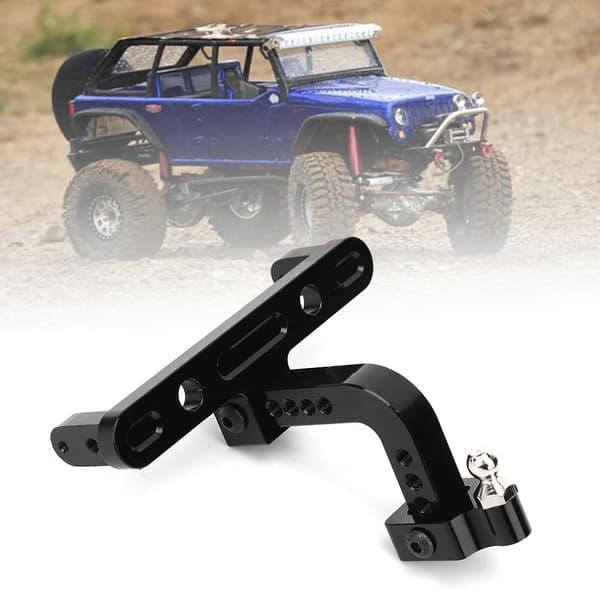Aluminiumslegering Trækøje RC Trailer Rack til SCX10 90046 90047 Bil Sort
