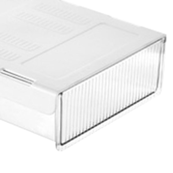 Underdesk lådbox plast transparent platsbesparande utdragbar under bord förvaringslåda för kontor klassrum transparent M