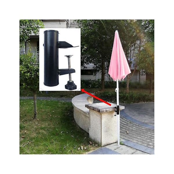 Parasollholder Balkongrekkverk Parasollholder Balkongklemme Brakett For Bordparasoll Tilbehør Feste For Balkong, Terrasse Eller Bord - Balkong-Paras