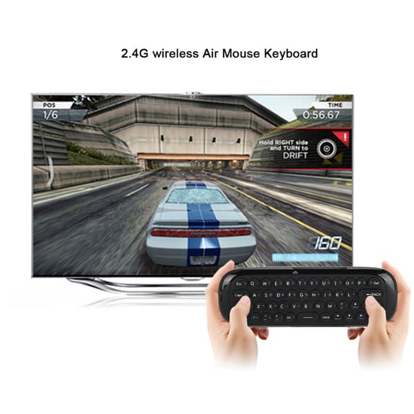 2.4G Mini trådlöst luftmus-tangentbord fjärrkontroll för Android / Windows