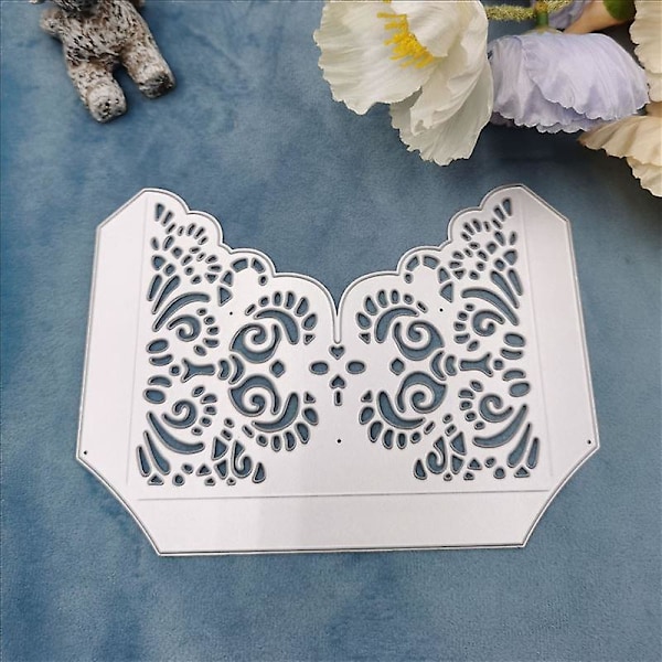 Flourish Lace Pocket Stans för DIY-Scrapbooking