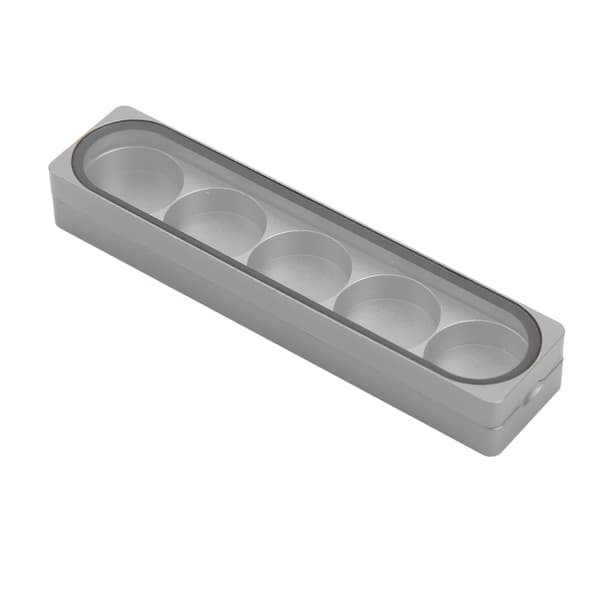 Cue Tip Opbevaringsboks Aluminium Legering Magnetisk Sugning Cue Tip Beholder til Billardspillere 5 Huller