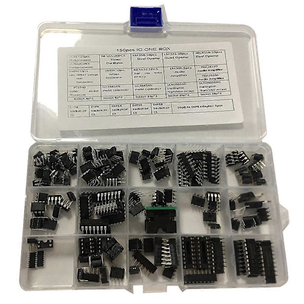 IC-piirisarja 150 kpl, Opamp, Oskillaattori, Pwm, PC817, NE555