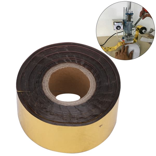 Varmstämplingsfolie Papper Läder Tyg Förpackningslåda DIY Dekorationsaccessoarer 3cm Bredd 120 Meter/Rulle Guld