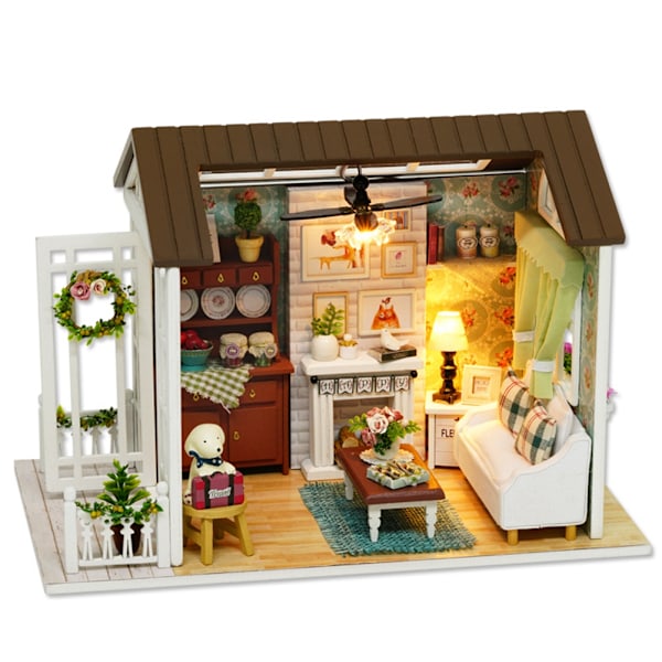 DIY Dockhus Dockhus Miniatyr Handgjord Dockhus Kit Perfekt DIY Present