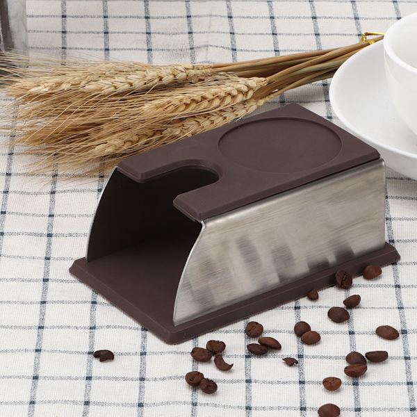 Silikon halkfri hörnkaffe tampningsplatta matta kaffe tamper stativ tillbehör