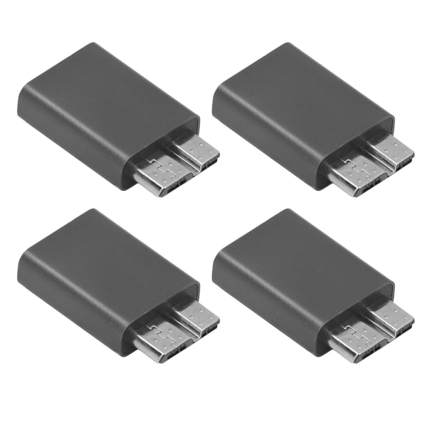 4PCS Typ C hona till MicroB hane-adapter 5 Gbps 5V/3A 15W USB C till Micro B-adapter för hårddiskkabel stöder laddning
