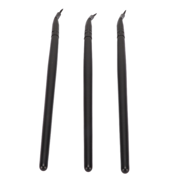 3 stk Eye Define Bent Eyeliner Brush Profesjonell Makeup Ultra Fin Angled Gel Eyeliner Brushes Kosmetisk verktøy