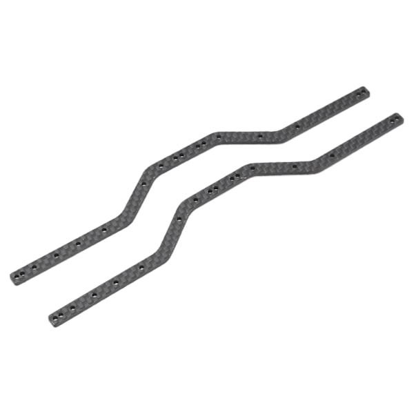 2 stk RC rammeskinner i karbonfiber, lette og stabile chassisrammer for Axial SCX24 AXI90081 1/24 RC bil, svart