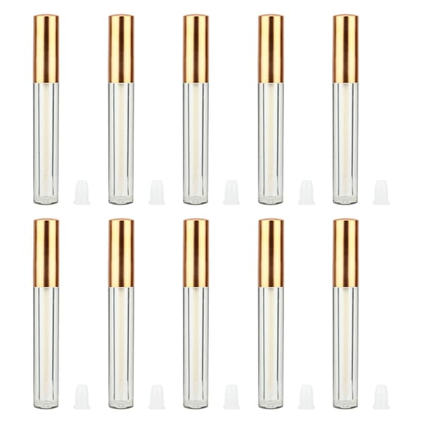 10 stk. Lip Gloss Tube Påfyllbar Leppepomade Tom Flaskebeholder