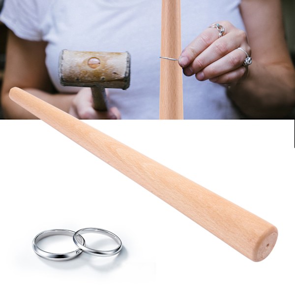 Wood Dorn Stick Tool för fingerring smycken gör och ringar bildar polering
