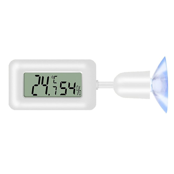 Mini digitalt hygrometer termometer med LCD-skærm og baggrundsbelysning - ideel til krybdyr, vivarier, drivhuse og børneværelser