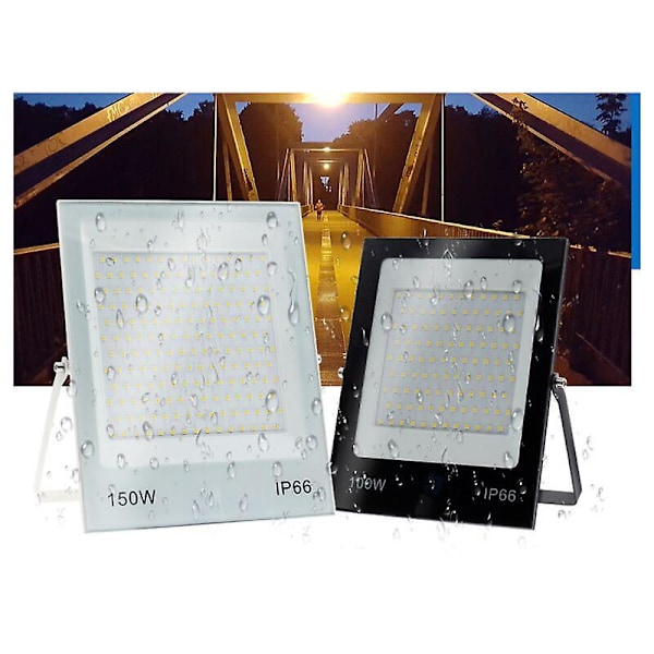 50W LED Floodlight, Vandtæt IP65, 4500LM, Udendørs LED Flood Light, 6500K Hvidt Lys, Sikkerhedsbelysning