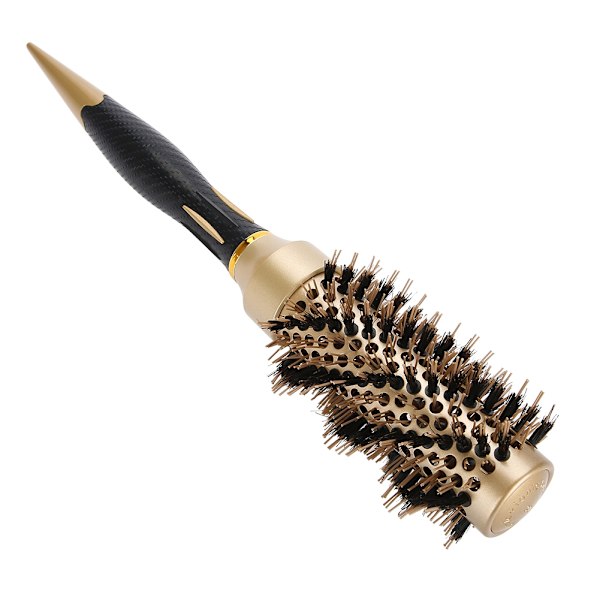 Professionell antistatisk rund hårkam frisörsalong stylingborste twill nylon broach (32 mm)