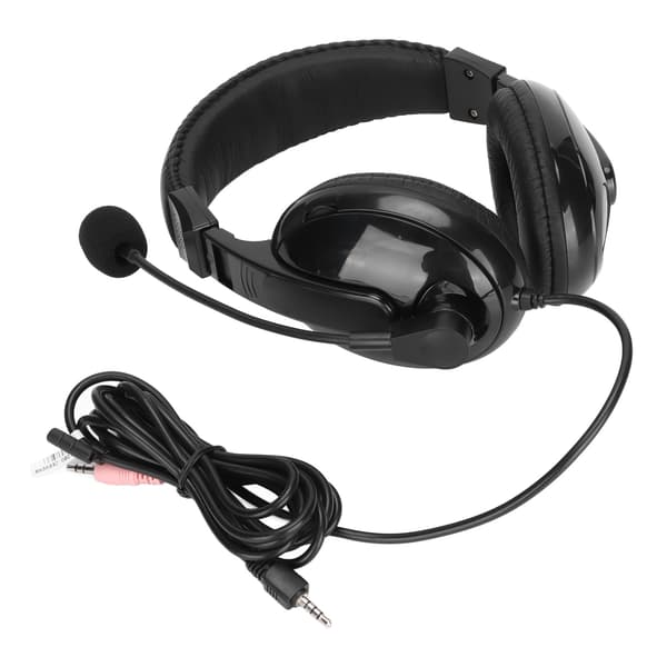 BH3688 Kablet headset 3,5 mm hybrid multifunktionsstik med omnidirektionel mikrofonunderstøttelse til XBOX til PS4 Sort