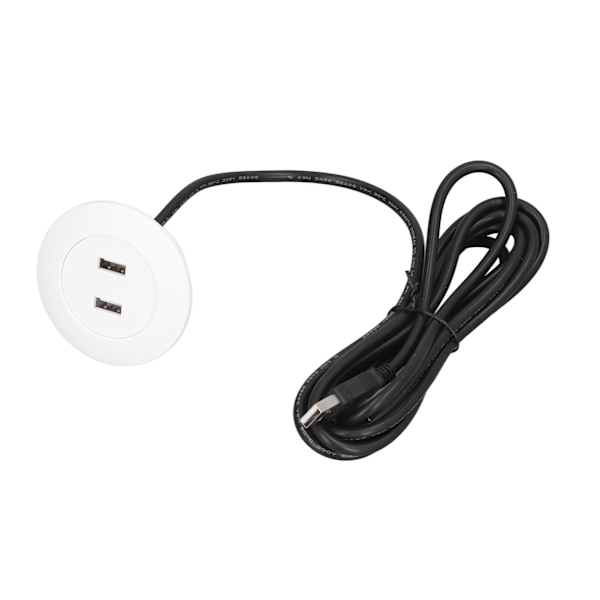 Sofa USB Ladeuttak Flush Mount Installasjon Doble USB Ladeporter Uttak for hjemmebruk Hvit