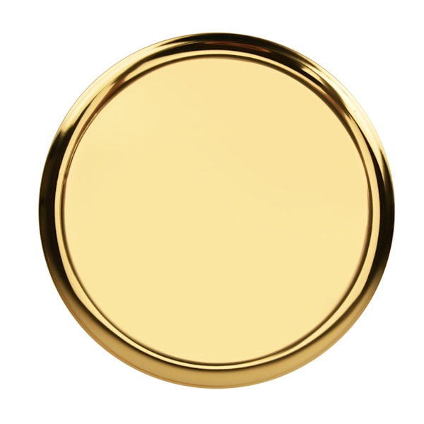 Serveringsbricka i rostfritt stål för teservis, frukt, godis, mat, smycken, handduk (guld)