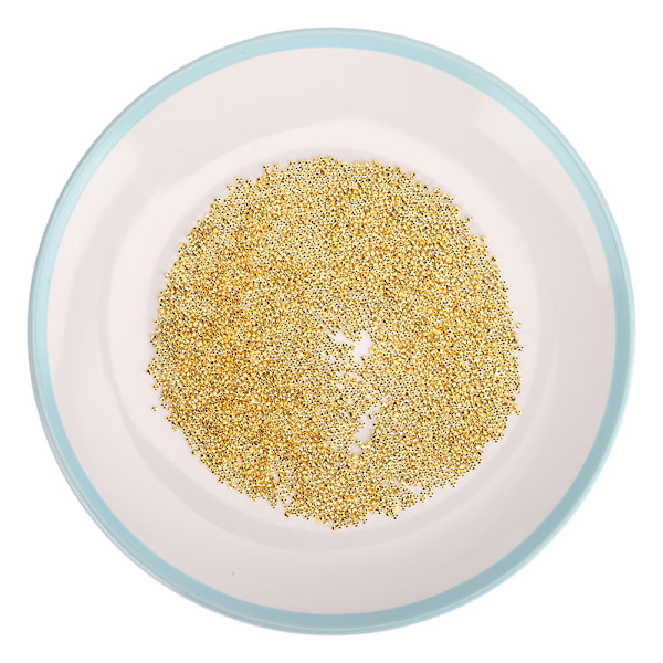 5000 stk. 3 mm Rhinestone Alle Guldbelagt Gule Akryl Diamant til Bryllup DIY Negle Skønhedsdekoration