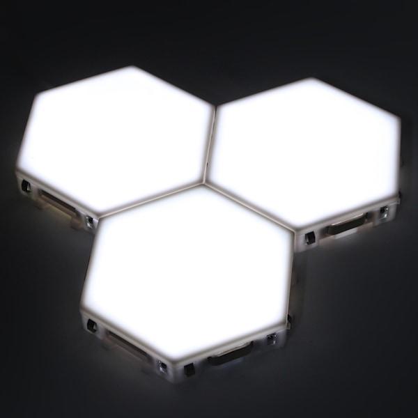 Modern enkel hexagonal formkombination DIY LED vägglampa hem dekorativt ljus dekorationEU-kontakt 110-240V