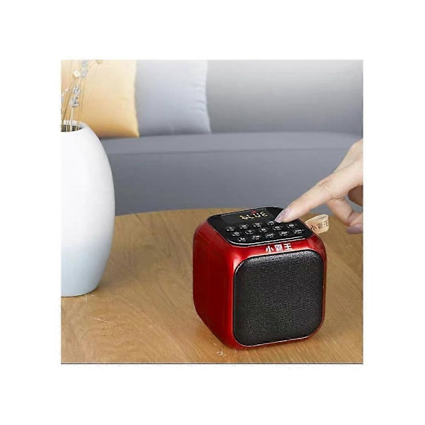 D86 Trådløs Bluetooth Høyttaler Smart Stemmeprompt Bærbar Audio pluggbar kort / USB subwoofer svart