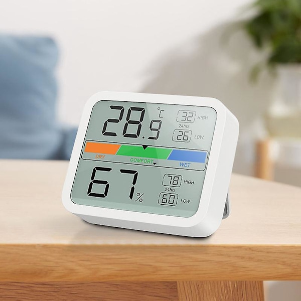 Digital Hygrometer Termometer med Stor LCD-Skärm för Hem, Kontor, Växthus - Temperatur- och Luftfuktighetsövervakning